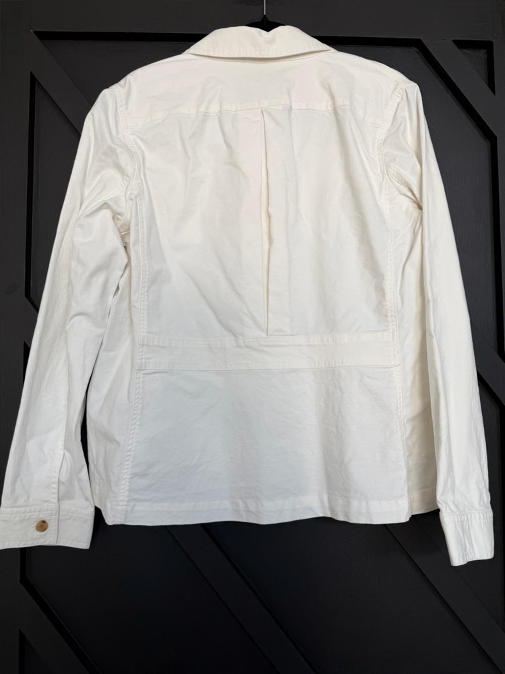 Ann Mashburn Chore Jacket in Cream, Size Large - Picture 6 of 9